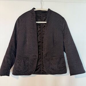 SILK Rich Chocolate Quilted Women's Jacket Japanese Style